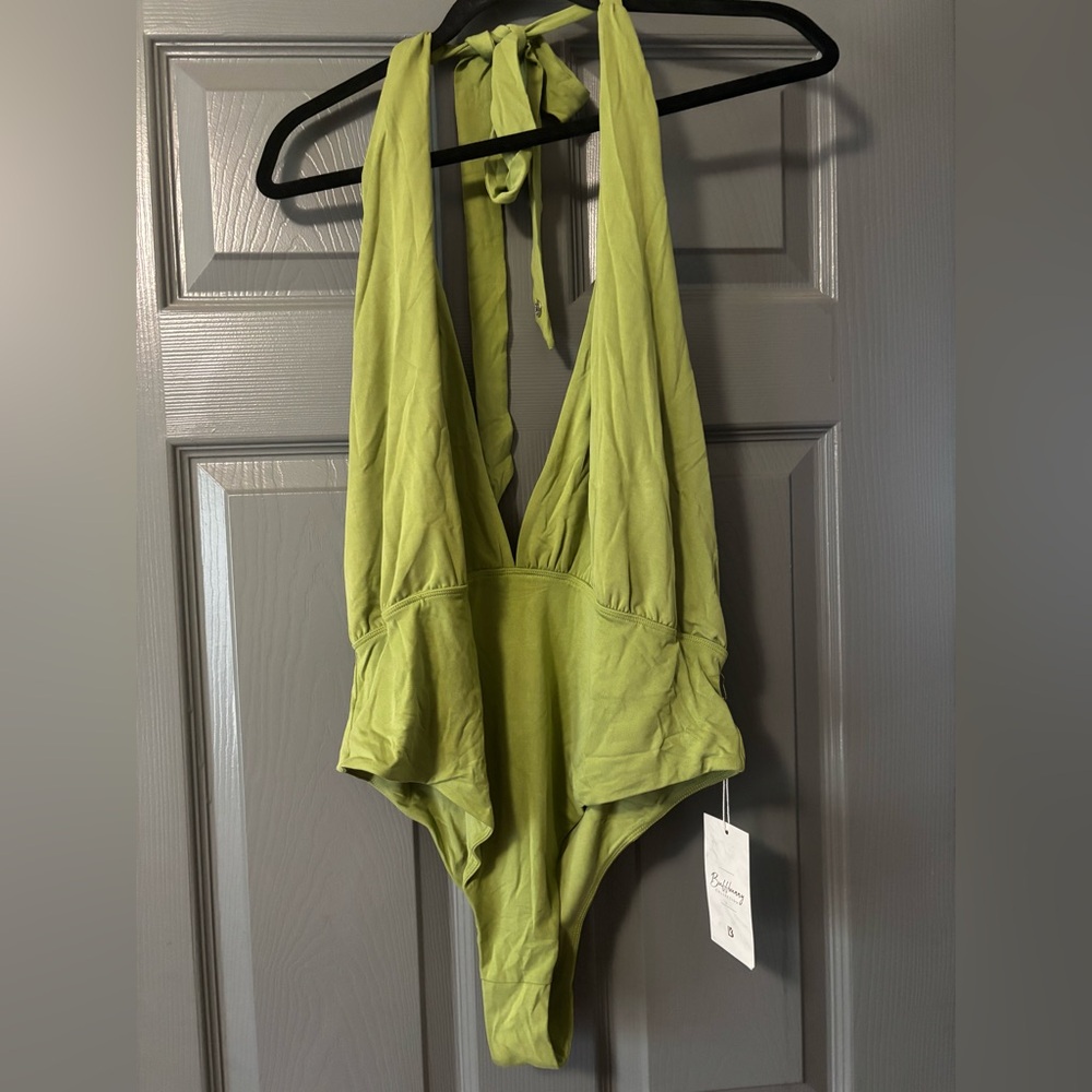NWT Buff Bunny Hottie Halter Bodysuit XL